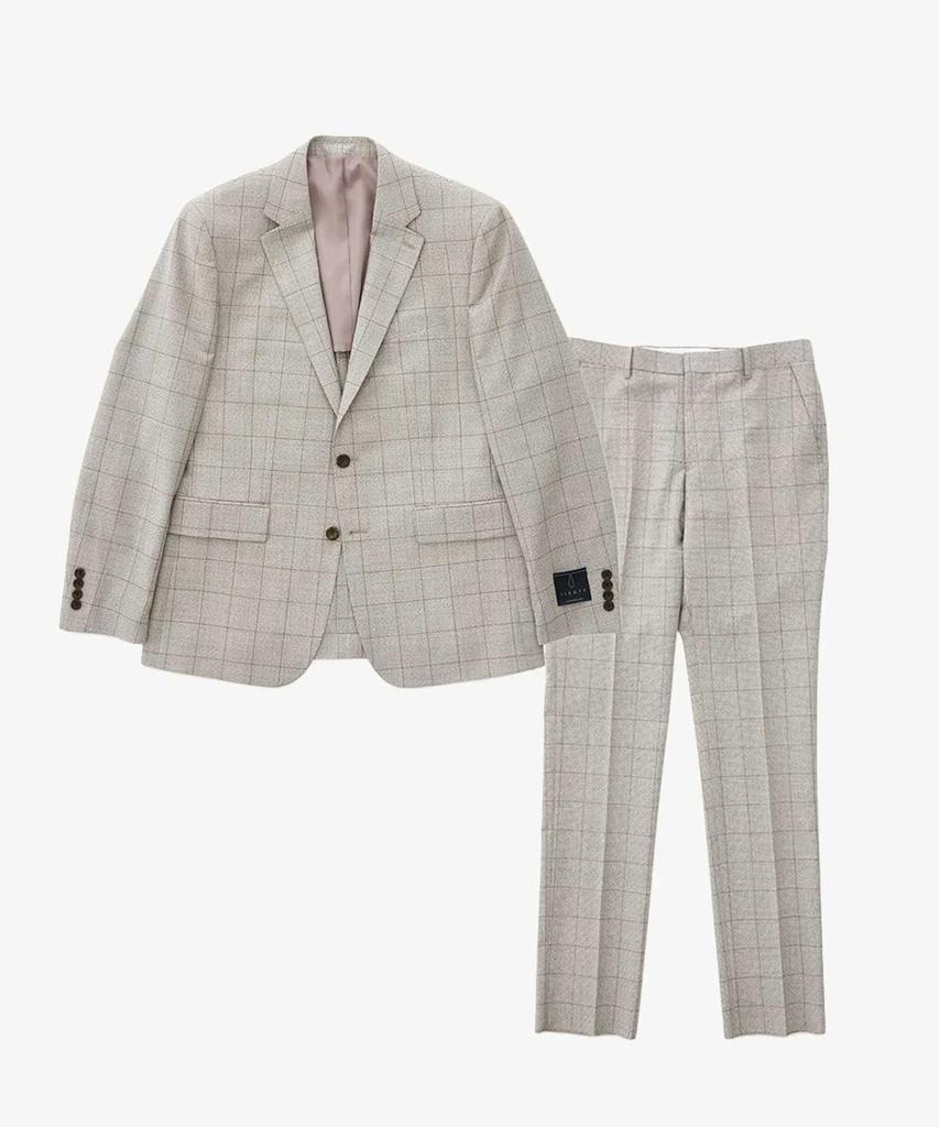 Stco [Summer Suit] Italy Marlane Summer 100% Wool Check Suit Set_Beige (Classic Fit)_Ssjub93Set