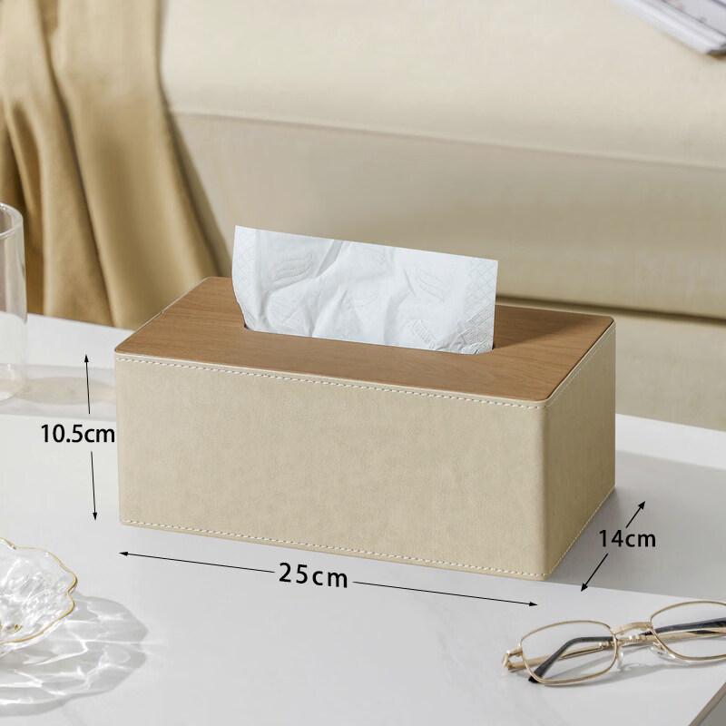 Large Wood Grain Tissue Box