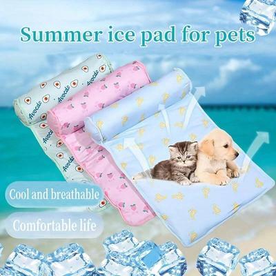 Dog Mat Cooling Summer Pad Mat For Dogs Cat Blanket Sofa Breathable Pet Dog Bed Summer Washable For Small Medium Large Dogs Mat