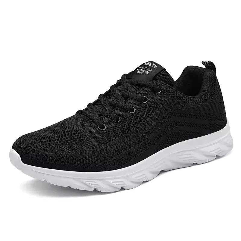 Sports Men Running Jogging Shoes Casual Sneakers Outdoor Lace Up Breathable Mesh Light Tennis Outdoor Walking Tenis Masculino