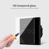 Smart Home Homekit Smart Wall Switch WIFI Breakers Glass Touch Sensor Switch 220V-240V Smart Light Switch