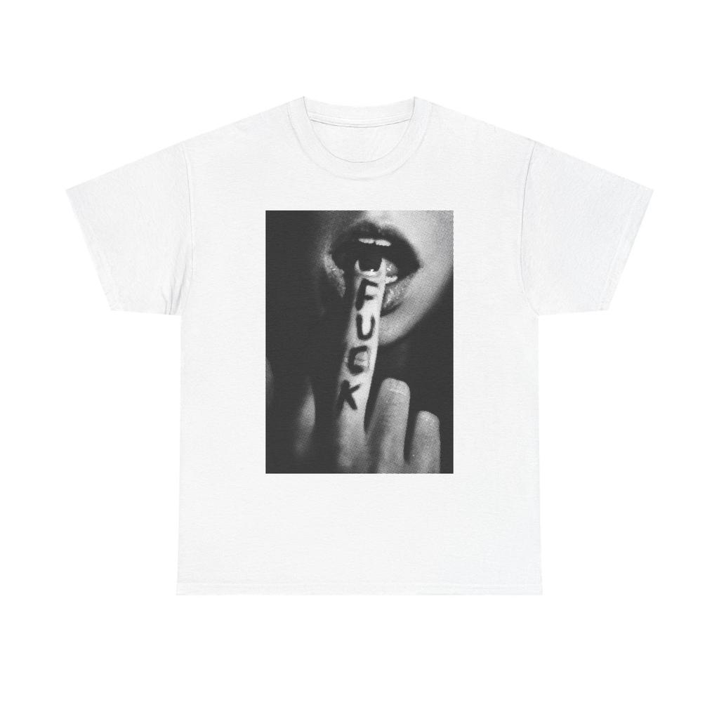 Men's and Women's T-shirts Sexy Middle Finger Graphic