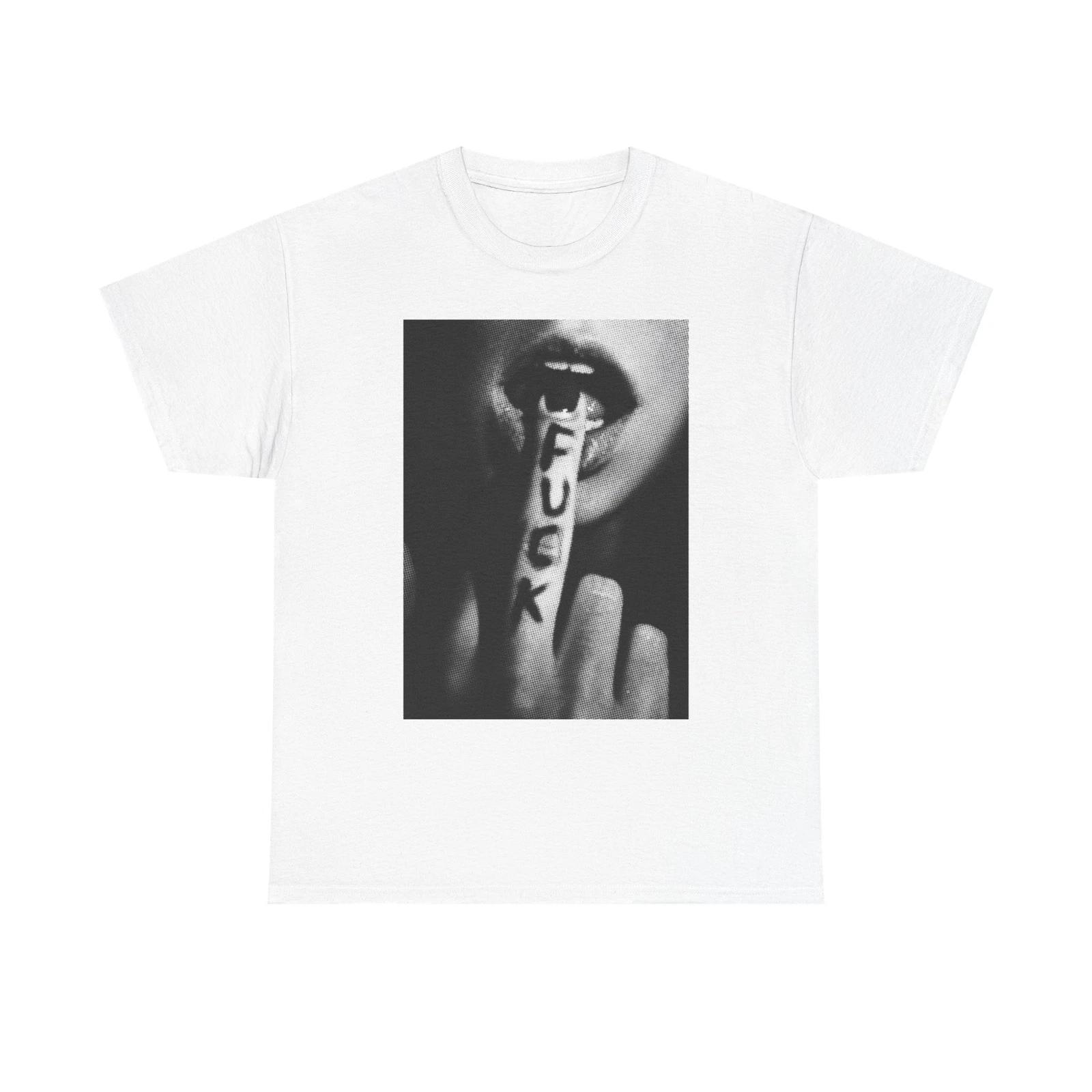 Men s and Women s T-shirts Sexy Middle Finger Graphic XXXL