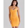 Soft Light Clear Summer House Same Style Pure Desire Style High Sense Sexy Hanging Neck Backless Waist Girdle Sheath Knitted Dress