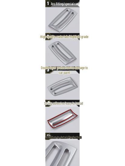 Cadre Décoratif de Sortie d'Air Arrière et Troisième Rangée et Coussin de Siège Anti-Coup de Pied pour Modèles 16