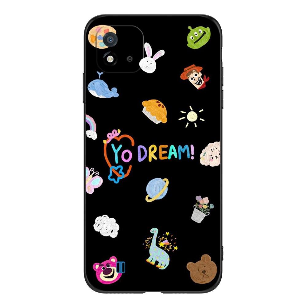 For Realme C11 2021 2020 Case Silicon Back Cover For OPPO RealmeC11 C 11 Case 6.5inch Black Tpu Case Cute Funy