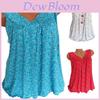 Dame Sommer Løs Ermeløs Vest T-skjorte Bluse Med Elegant Boho Blonde Design