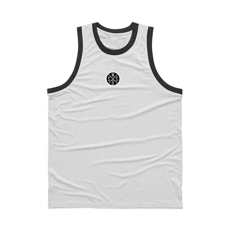 

Muscleguys Новинки Лето Молодежные Повседневные Топы Мужские Дышащие Фитнес Майки-Танки для Мышц Тренировки по Баскетболу Безрукавная Футболка для Зала XXL белый