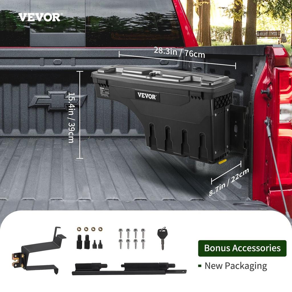 Werkzeugkiste für Ladefläche 2019-20 Chevrolet Silverado 1500 Links+Rechts