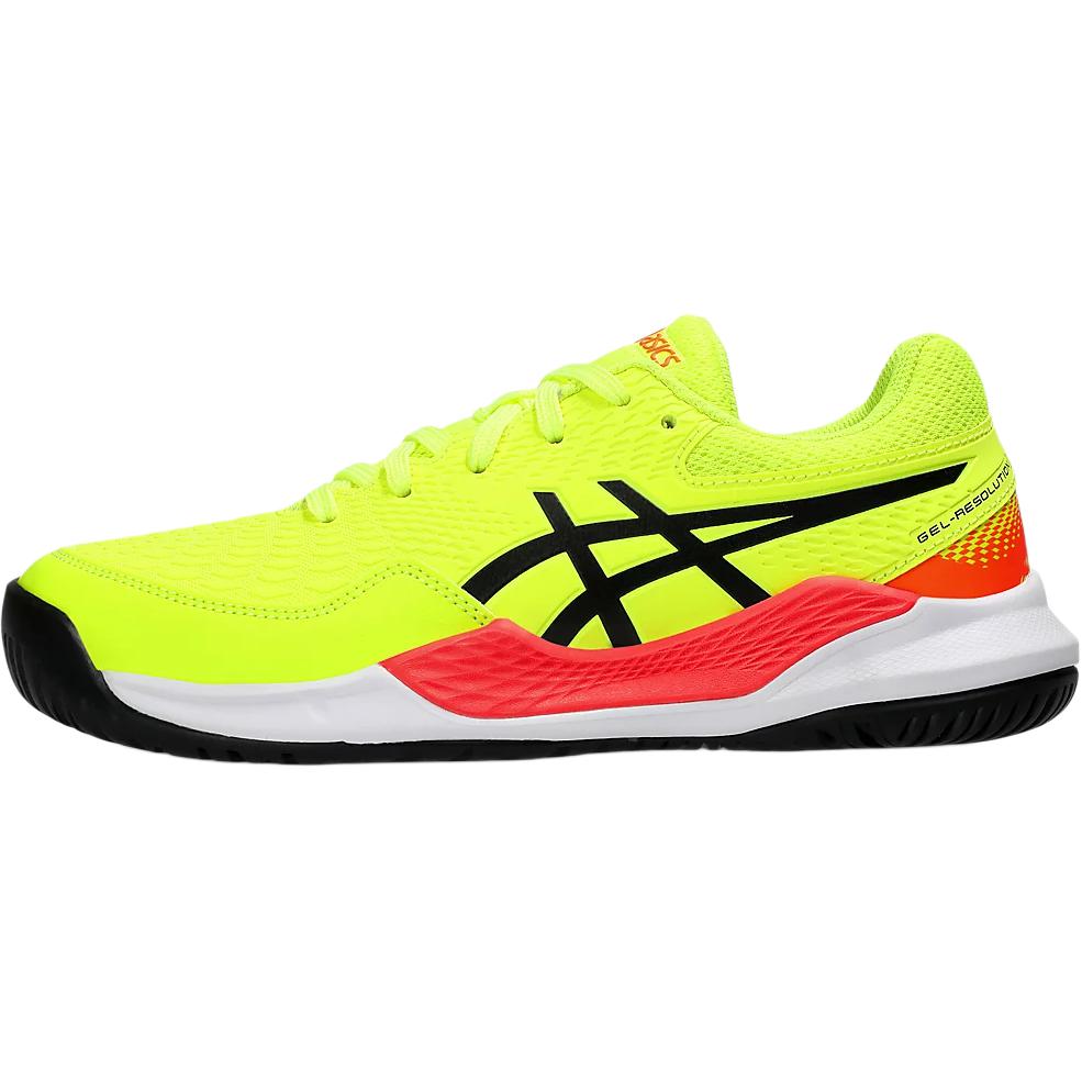 Asics Gel Resolution 9 GS Safety Yellow Black Kids Sneakers 1044A067-750