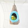 Pet Accessories Warm Egg-Shaped Bird Nest Thickened Fleece Hanging Bird Nest Cozy Breathable Plush Birds House Autumn Winter