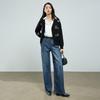 Chuyu V-Neck Knitted Cardigan with Cartoon Embroidery