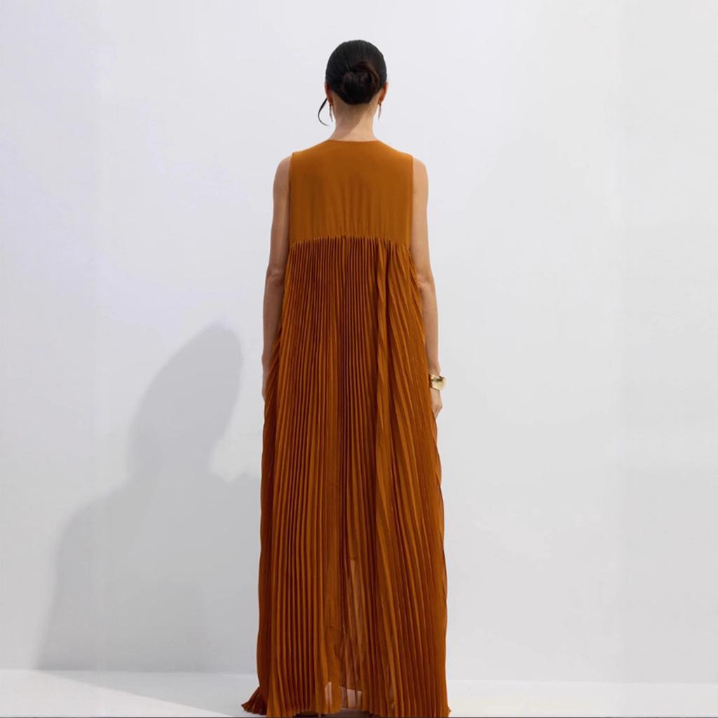 New Women's Clothing Solid Color Three-dimensional Flower Pleated Off-shoulder Slanted Shoulder European and American Backless Summer Dress