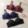 Sexy Lace Smooth Fabric Push-Up Underwire Bra with Anti-Sagging Side Support