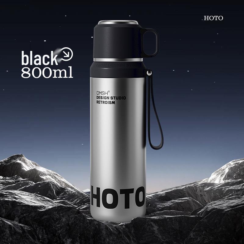 Men's Large Capacity 316 Stainless Steel Thermos Cup with Tea and Water Separation, Ideal High-End Choice for Stewing Tea, 2026.