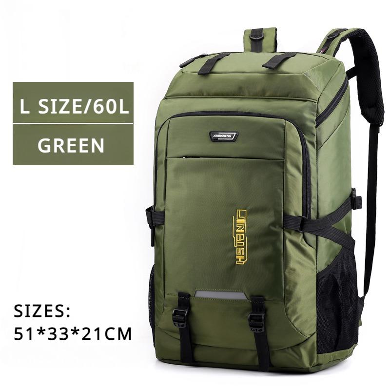 

Классические популярные дорожные рюкзаки большой емкости 60/80 л, унисекс, сумка для кемпинга, уличная износостойкая сумка для альпинизма, студенческая спортивная школьная сумка L зелёный