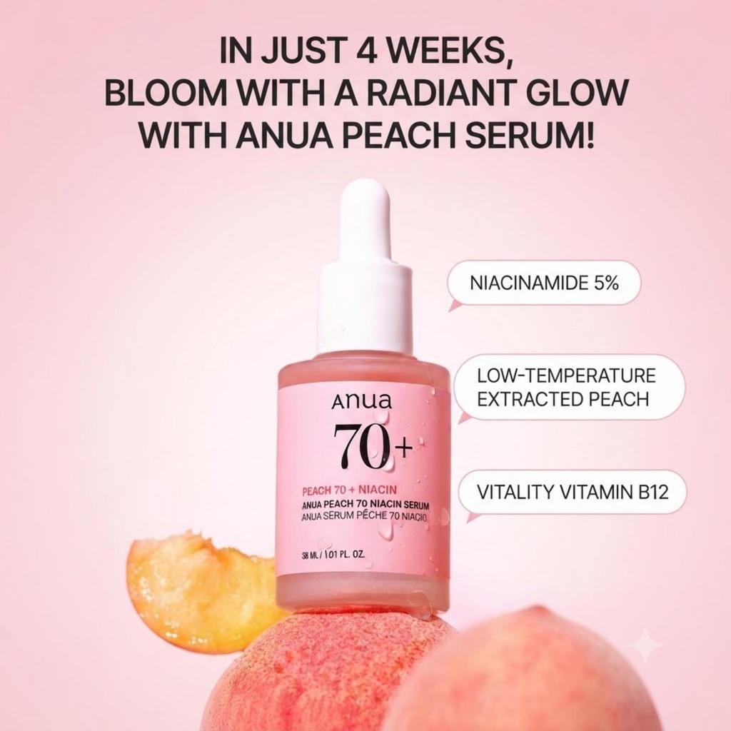 Anua Peach 70 Niacinamide Serum 30ml