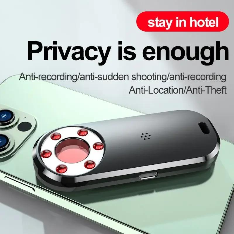 Portable Mini Camera Detector Anti-Candid Camera Detector Hotel Cam Finder With Alarm Anti-Candid Infrared Scanner AK400 Scanner