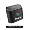 For Skoda Car Trash Bin Door Hanging Storage Box Holder Garbage Can Organizer Auto Accessories Fabia Kamiq Superb Scala Enyaq-iV