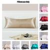 Satin Soft Silky Body Pillowcase Envelope Long Bedding Pillow 20"x54" Cover