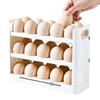 3-lagige Eieraufbewahrungsbox Kühlschrank Eierhalter Großer Kühlschrank Eieraufbewahrungs-Organizer Frischeerhaltende Lebensmittelqualität Eierregal