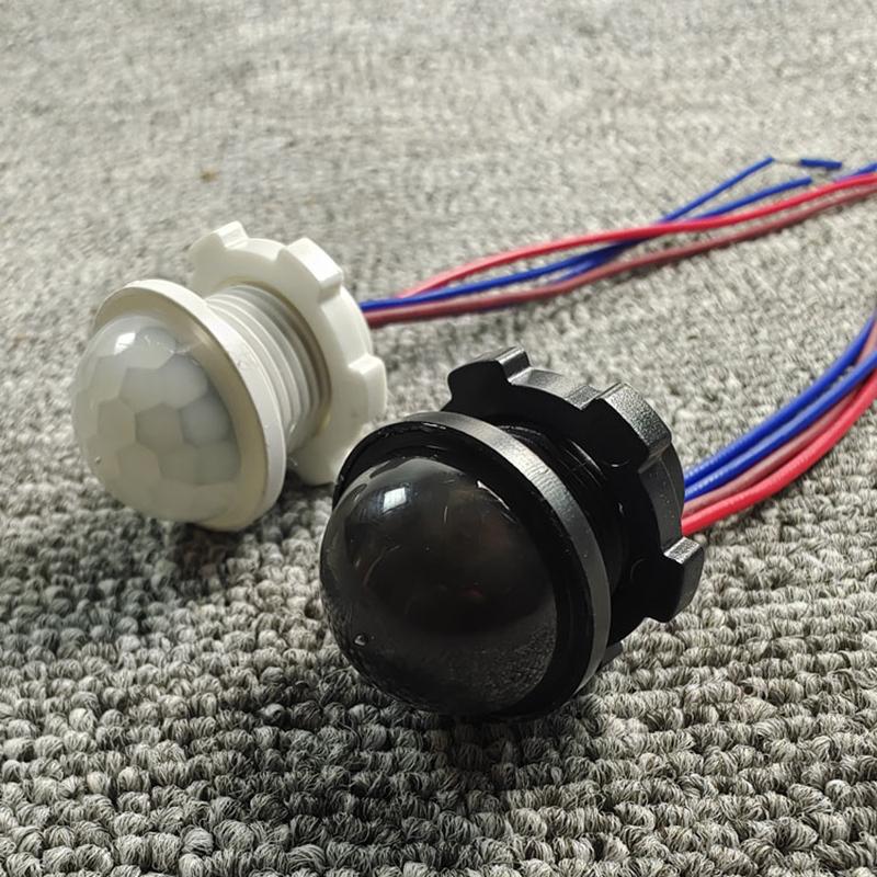Mini embedded 220V outdoor waterproof human body infrared sensing switch LED rainproof intelligent sensor probe