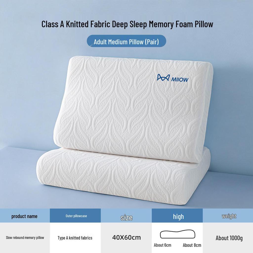 High-Grade Memory Foam Pillow for Neck Support and Enhanced Sleep
