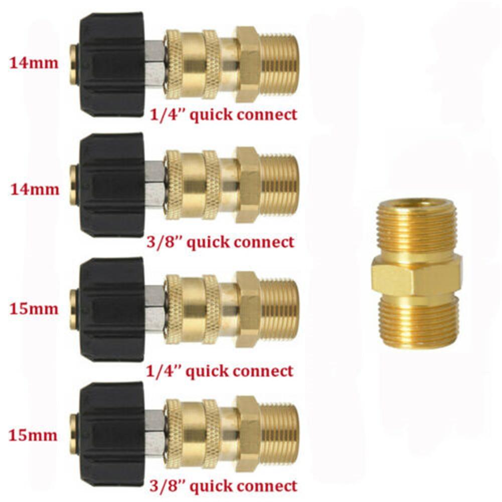 

High Quality Pressure Washer Adapter Set 14mm 15mm Accessory 5#