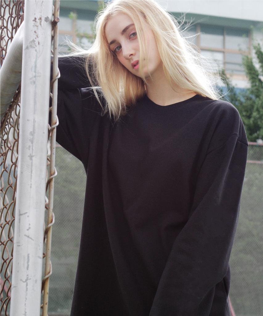 CPGN STUDIO Longsleeve Plain Long Sleeve T-Shirt Black