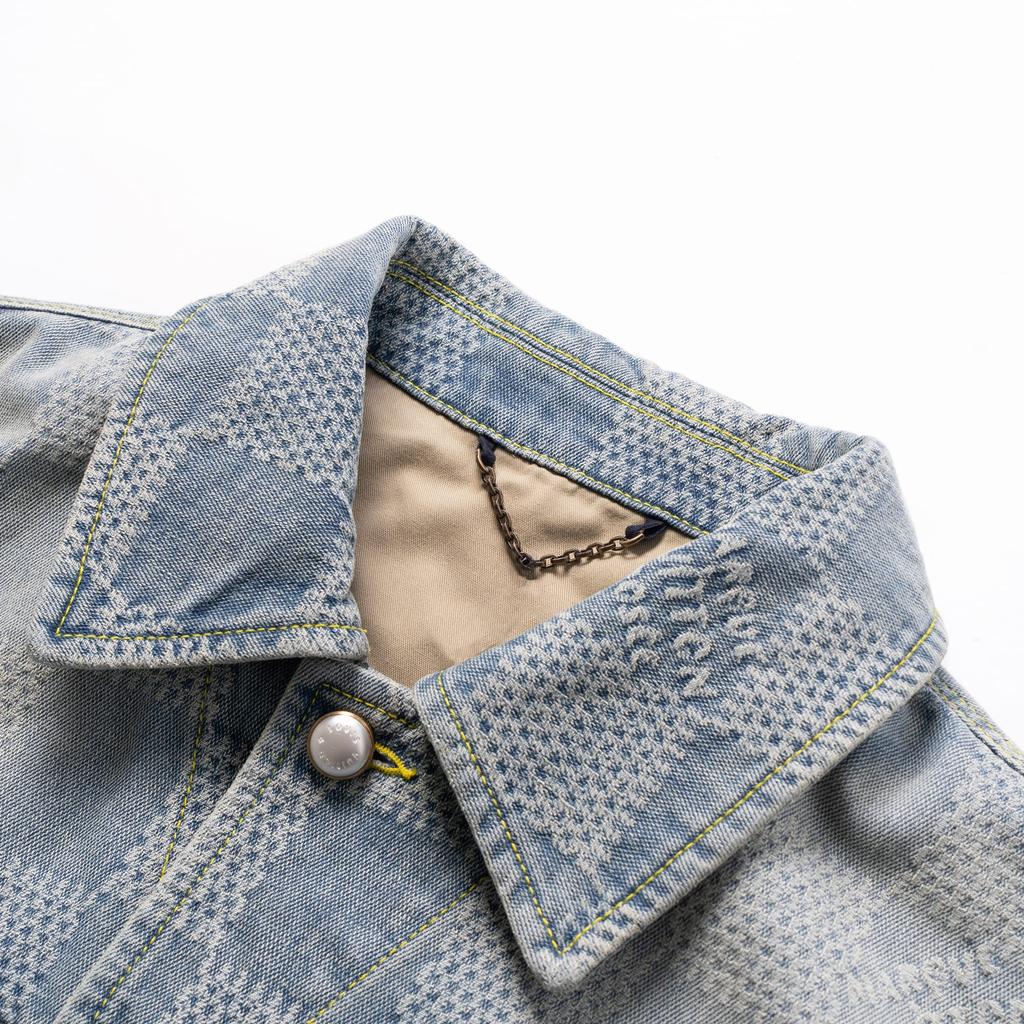 Louis Vuitton SS24 Denim Jacket Men's Blue 1AFHUC