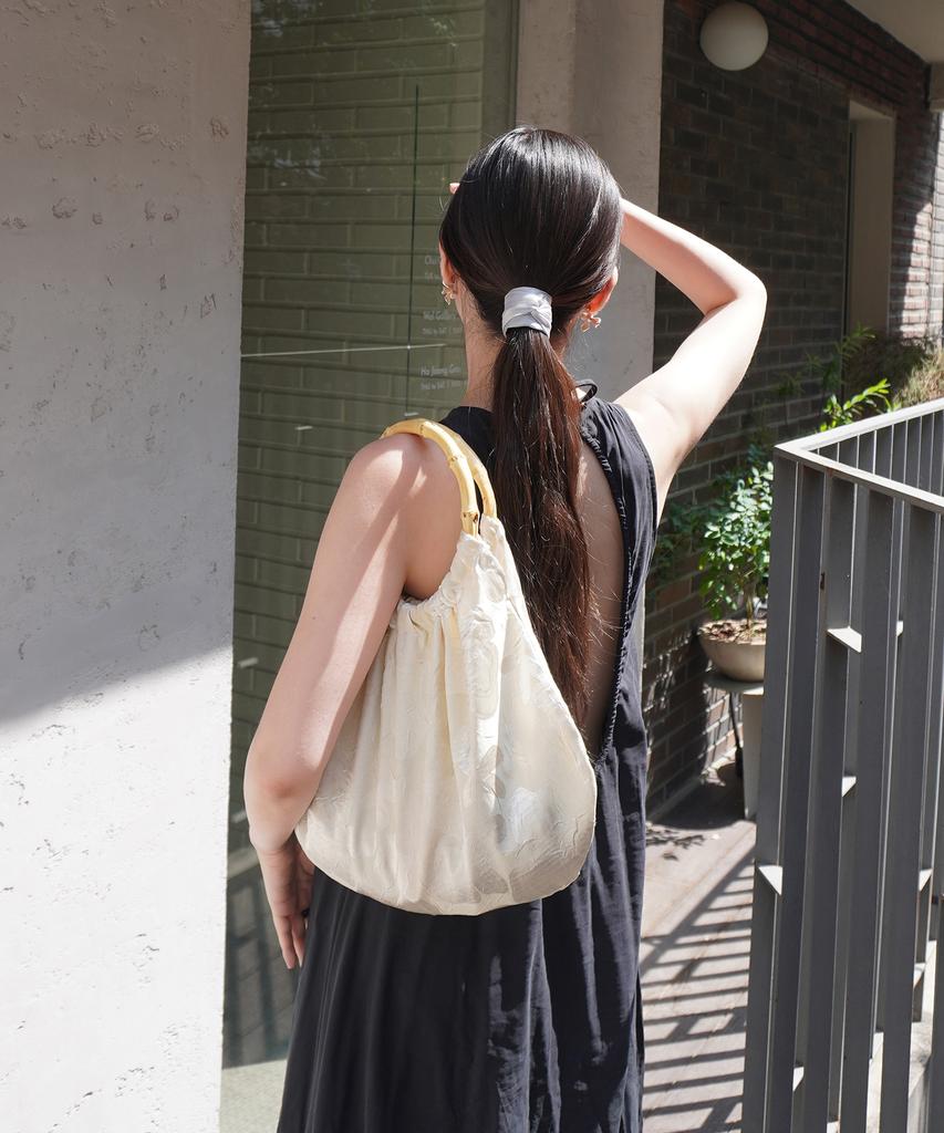 Cosymosy Glow Bamboo Handle Bag - Lime