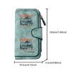 Western-style Vintage Carriage Long Zipper Wallet, Large-capacity Card Holder, Unisex Clutch Bag, Fashionable Zippered Coin Purse, Suitable for Daily