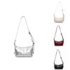 Solid Color Retro Motorcycle Style Shoulder Crossbody Bag For Women Summer Daily Use