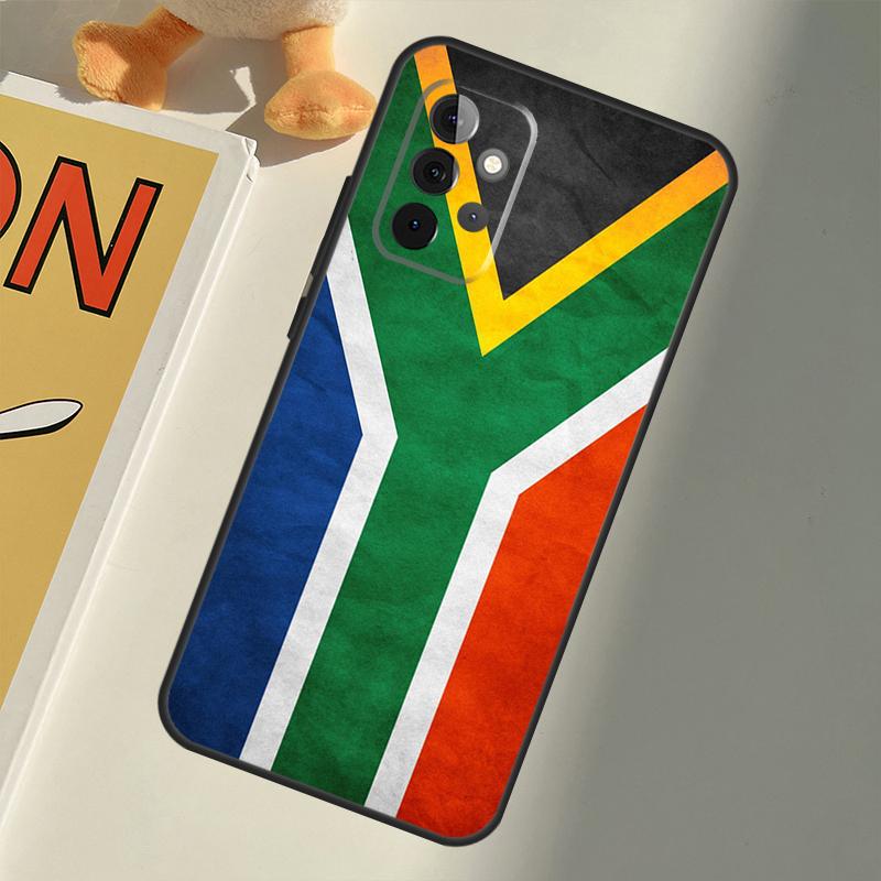 South Africa Flag For Samsung Galaxy A22 A52 A32 A54 A14 A16 A26 A36 A56 A55 A35 A05 A06 A15 A53 A33 A13 Case