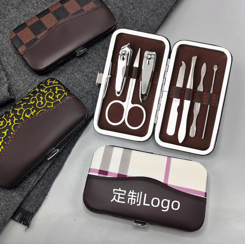 7-Piece Portable Nail Clipper & Manicure Set – Printed Nail Care Tools
