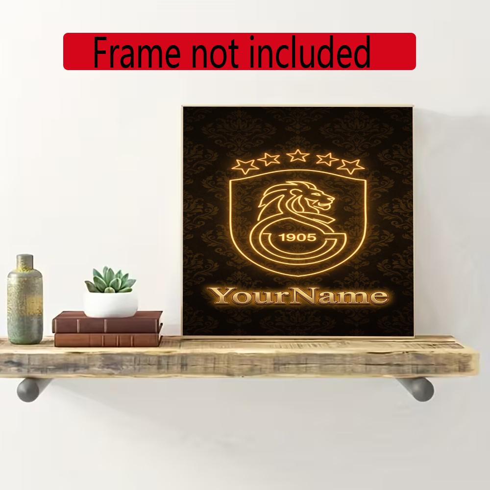 Galatasaray Personalized Name Diamond Paintings Mosaic Wall Round Diamond Art Painting Kits Embroidery Crystal Accessories Frameless