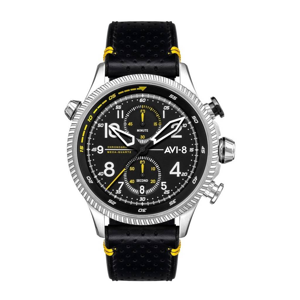 

AVI-8 Hawker Hunter Halton Duke Хронограф Кварцевые с черным циферблатом AV-4080-01 Мужские часы