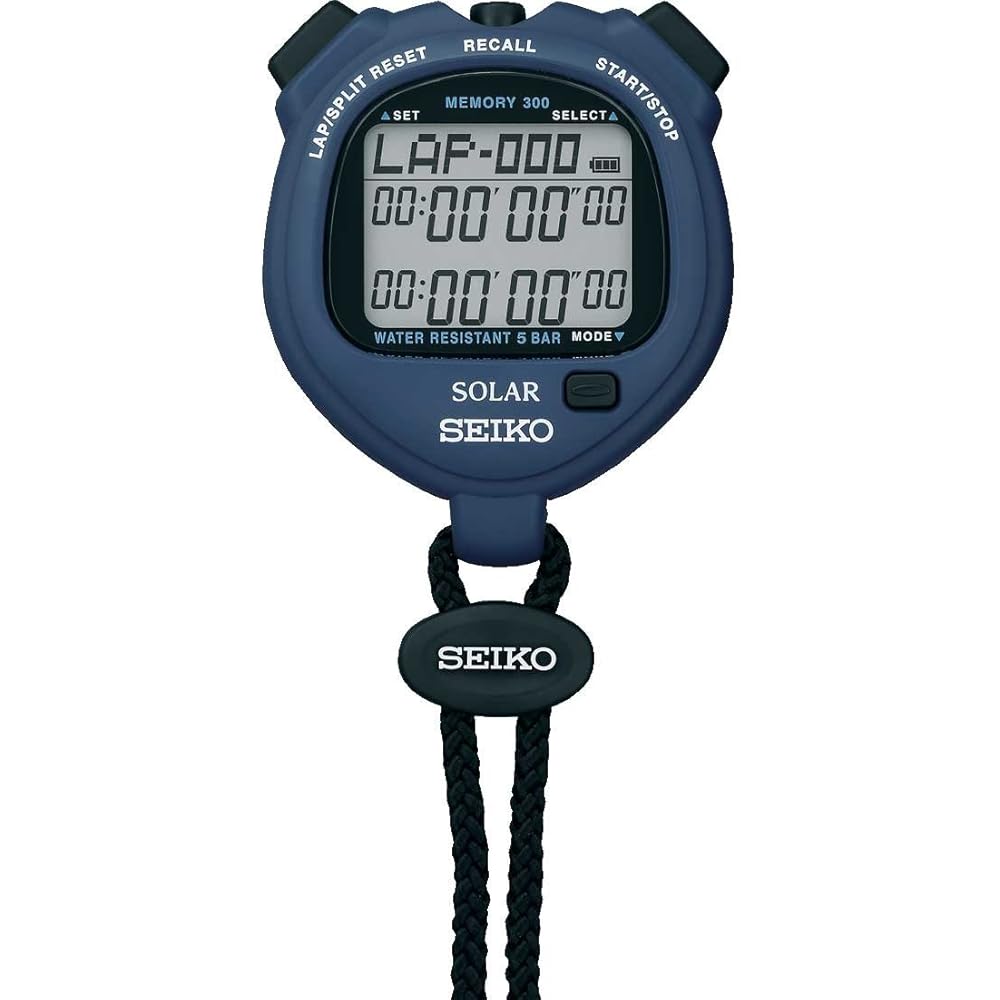 Seiko Стандартный Солнечный Секундомер SVAJ005 Импорт из Японии Кварцевые Часы Черные