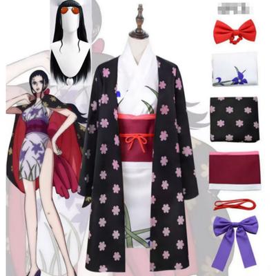 The Piece King Ghost Island Chapter Dark Pattern Robin Kimono Cos Costume Anime Anime Nicole Robin Cosplay Costume