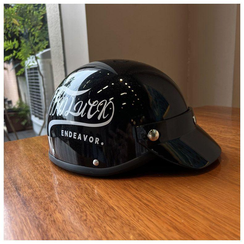 Helmet retro electric motorcycle 3C certification four seasons electric car helmet summer men s and women s half helmet locomotive tide brand single brim