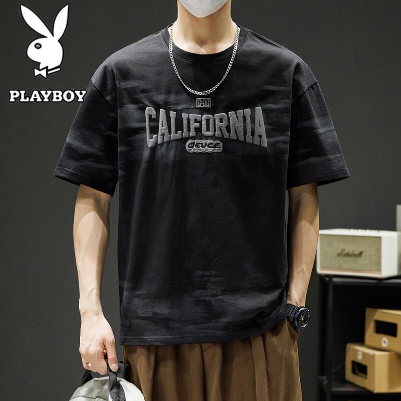 

Playboy Men s Short Sleeve Cotton T-Shirt 4XL