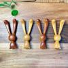 Little Rabbit Wooden Massager and Creative Cartoon Ornament - DIY Handle Toy with Nose Scraper