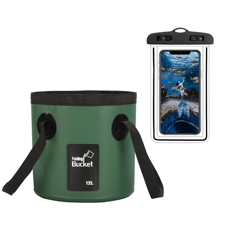 Portable Folding Waterproof Travel Fishing Bucket Bag