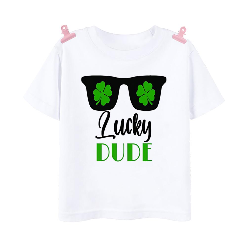Happy St Patricks Day Printed Kids Shirts St Patricks Party Boys Girls Tshirt Holidy Child Short Sleeve Tops Summer T Shirt