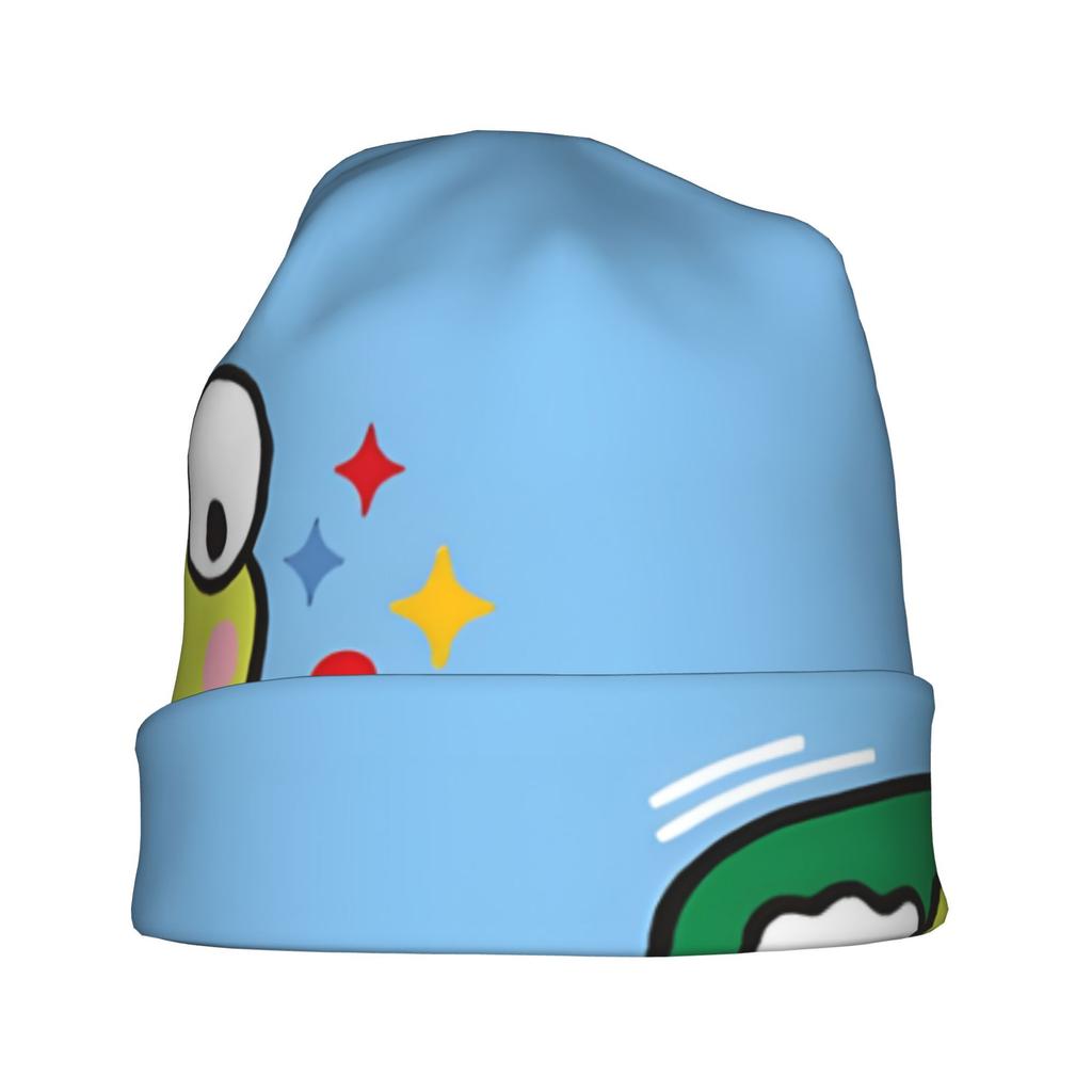 Sanrio Kerokero Keroppi Minimalist Knit Hat Designed for Adults Who Enjoy Quiet Style, Complements Neutral Tones And Effortless Outfit Choices