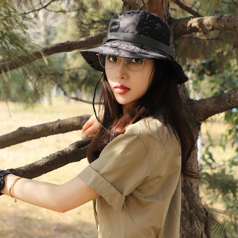 

Капелюх унісекс Boonie Hat, дихаюча сонцезахисна шапка з широкими полями та УФ-захистом для риболовлі, полювання, пляжу та походів, всесезонна, еластична Adjustable