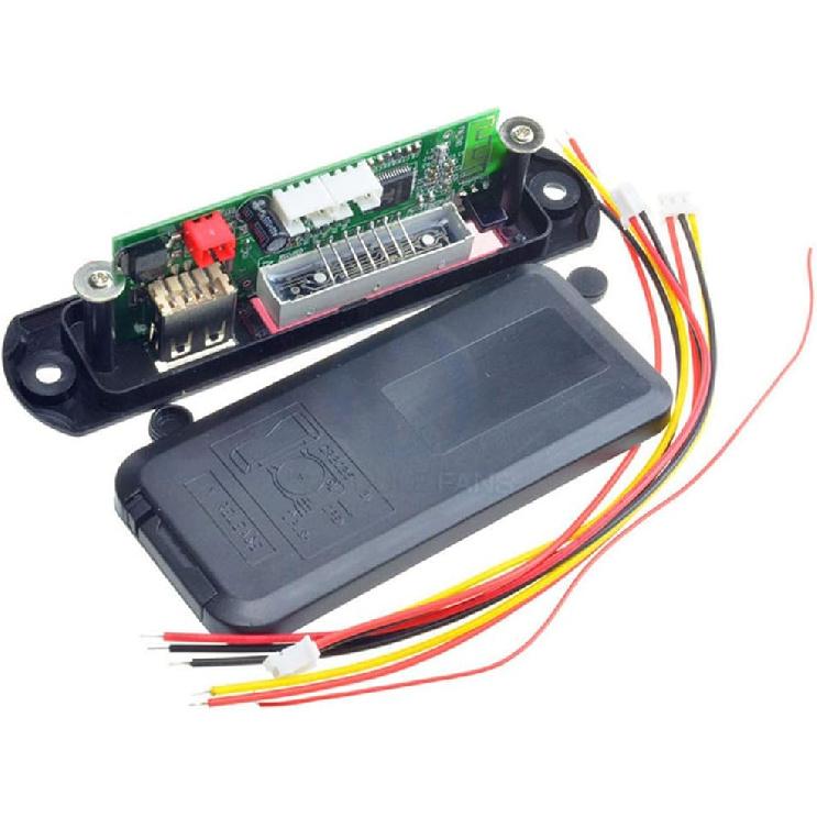 HiLetgo 12V MP3 WMA Audio Bluetooth Decoding Board w/SD Card Slot/USB/FM/Remote Decoding Module for Car with LCD Display and Remote Controller