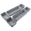 8Pcs Felt Sundries Sorting Box Portable Grey Storage Box Pen Holder Office