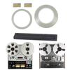 Universal 1/4In Black Tape Splicing Blocks and Large Clear Cutter Clear Tape For Sound System DIY Projects