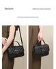 2026 Summer Genuine Leather Women's Crossbody & Shoulder Bag - Hot Selling Diamond Lattice Small Square Handbag